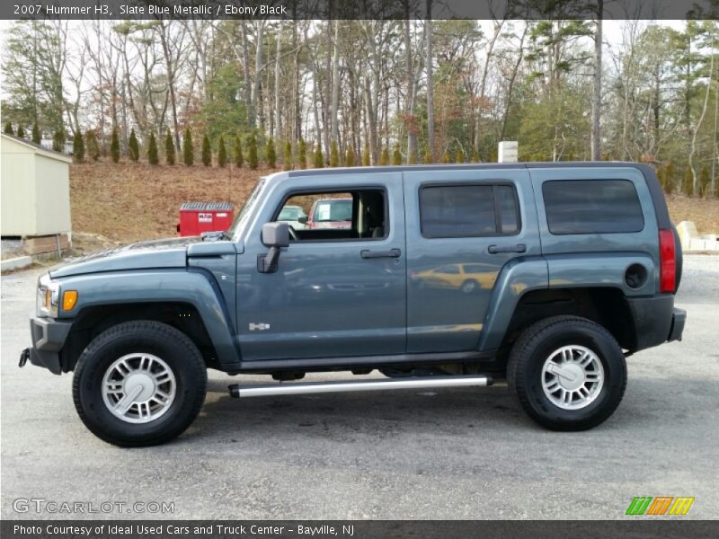 Slate Blue Metallic / Ebony Black 2007 Hummer H3