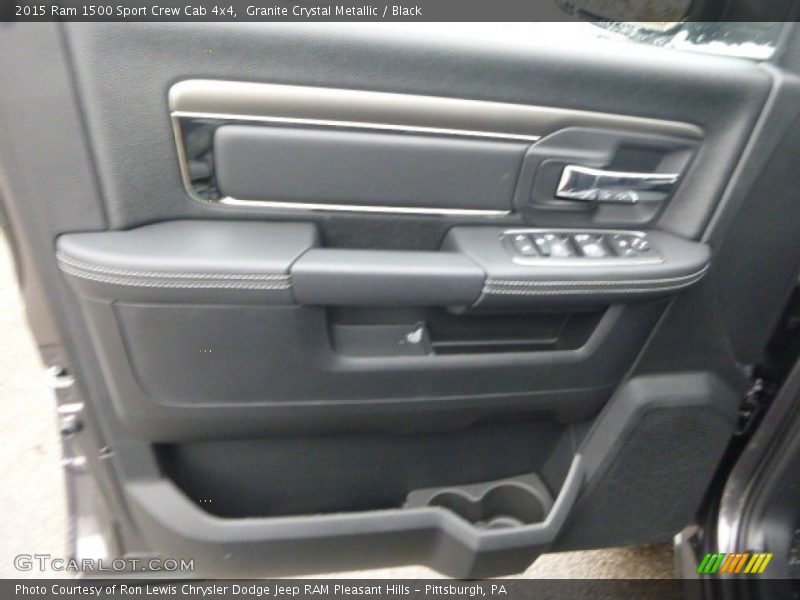 Granite Crystal Metallic / Black 2015 Ram 1500 Sport Crew Cab 4x4