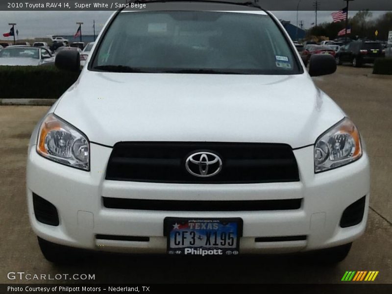 Super White / Sand Beige 2010 Toyota RAV4 I4