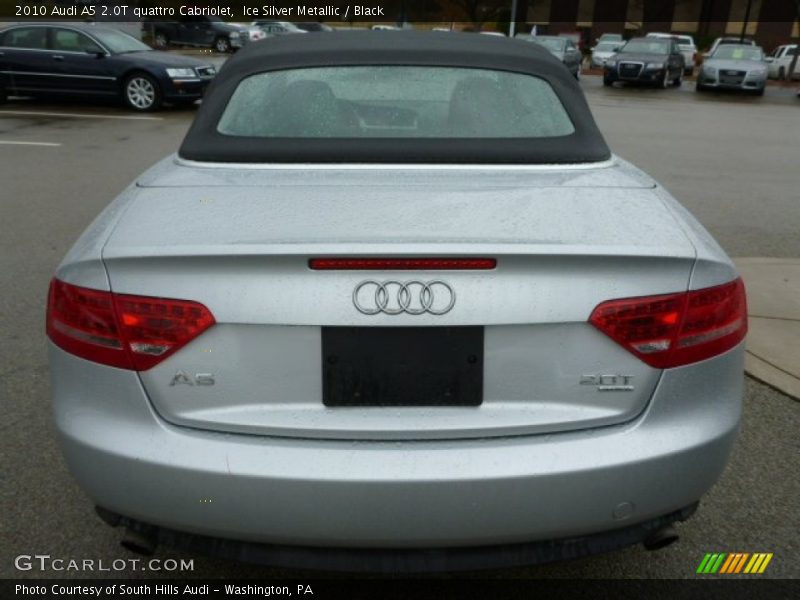 Ice Silver Metallic / Black 2010 Audi A5 2.0T quattro Cabriolet