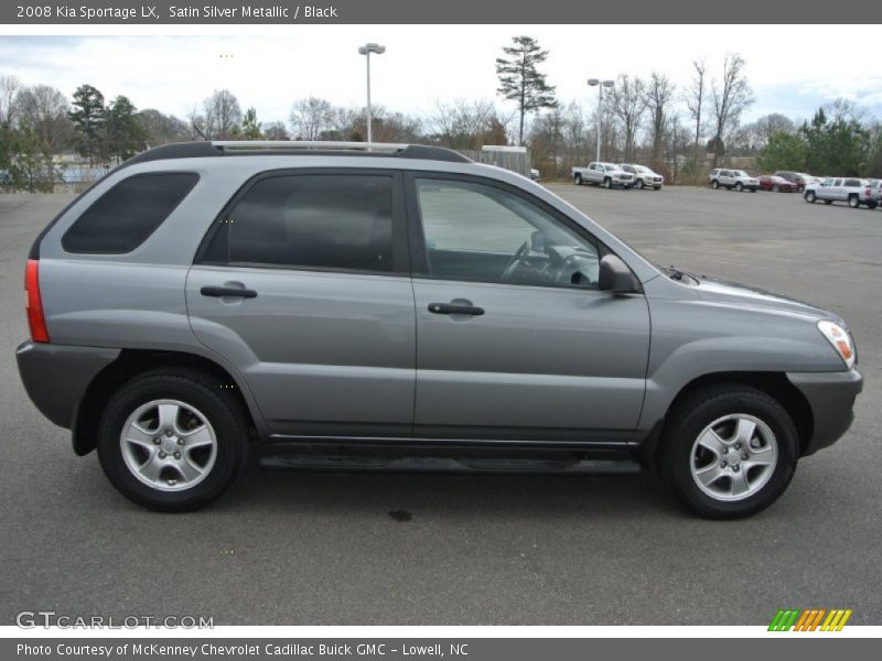 Satin Silver Metallic / Black 2008 Kia Sportage LX