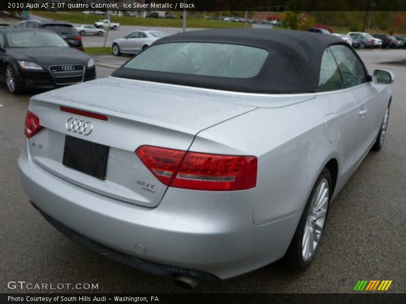 Ice Silver Metallic / Black 2010 Audi A5 2.0T quattro Cabriolet