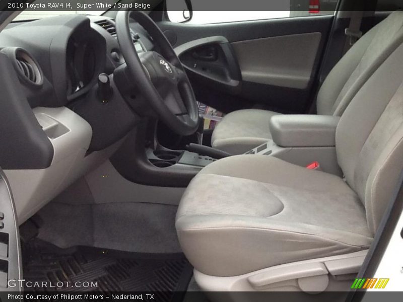 Super White / Sand Beige 2010 Toyota RAV4 I4