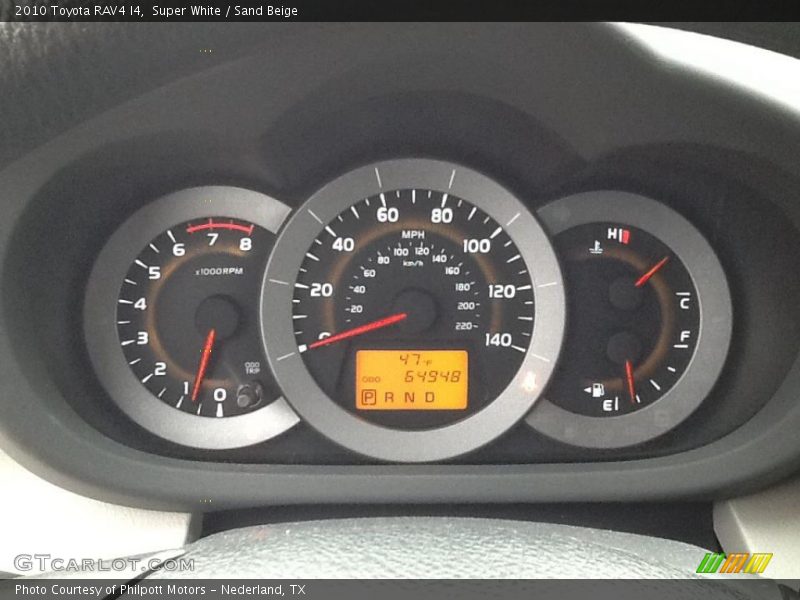 Super White / Sand Beige 2010 Toyota RAV4 I4