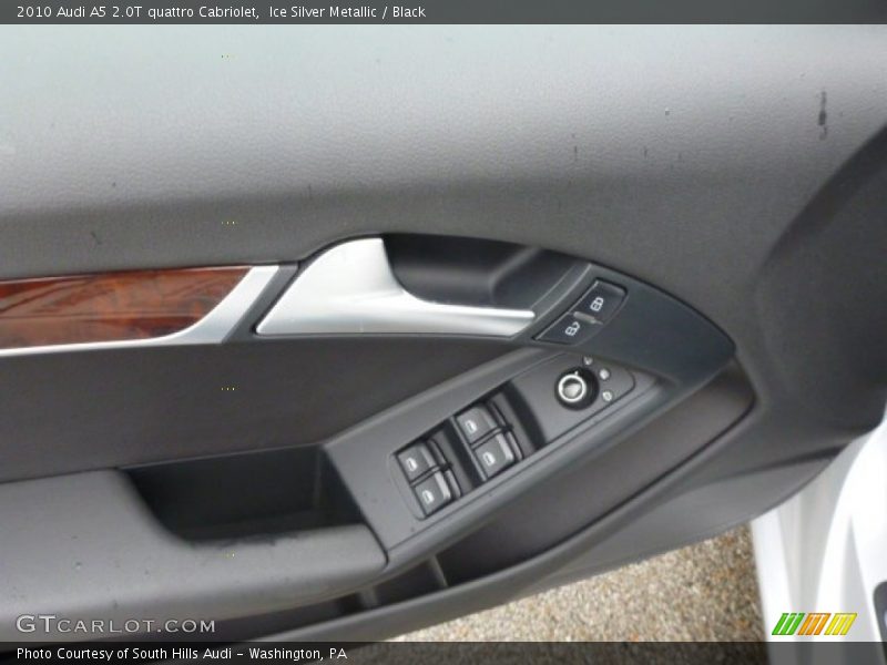 Ice Silver Metallic / Black 2010 Audi A5 2.0T quattro Cabriolet