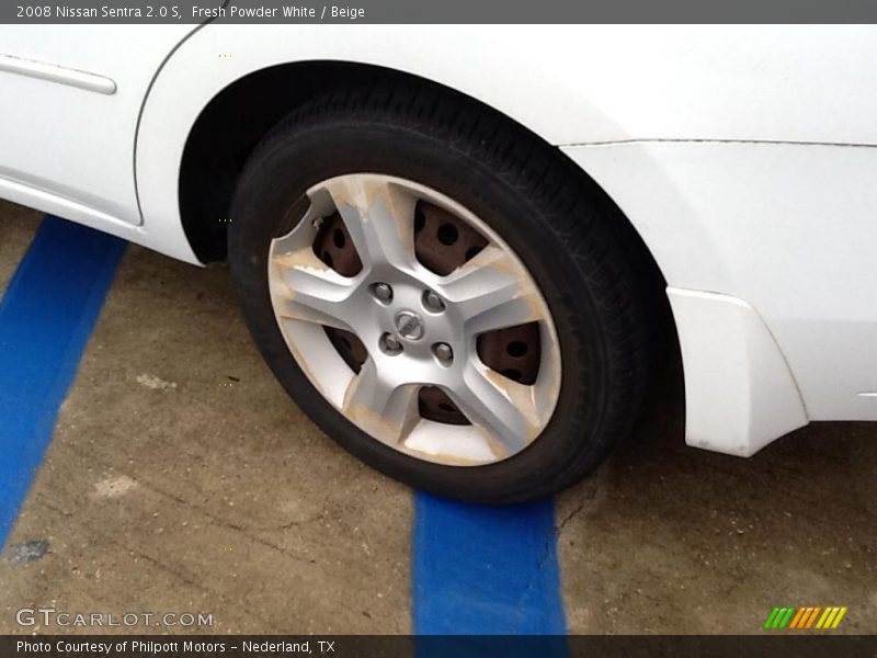 Fresh Powder White / Beige 2008 Nissan Sentra 2.0 S