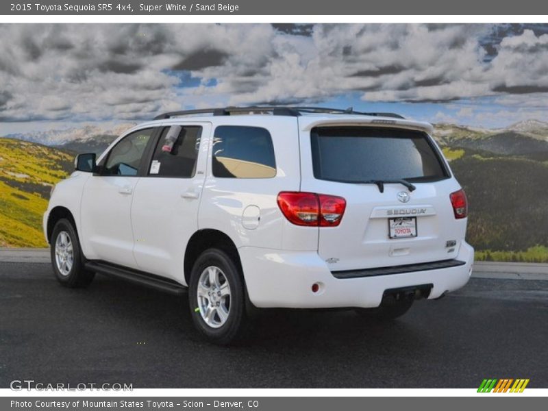 Super White / Sand Beige 2015 Toyota Sequoia SR5 4x4