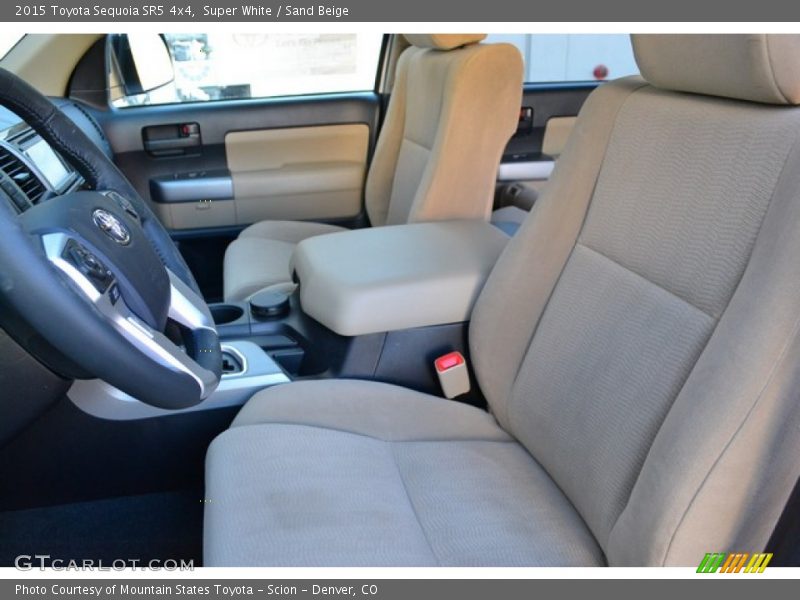 Super White / Sand Beige 2015 Toyota Sequoia SR5 4x4