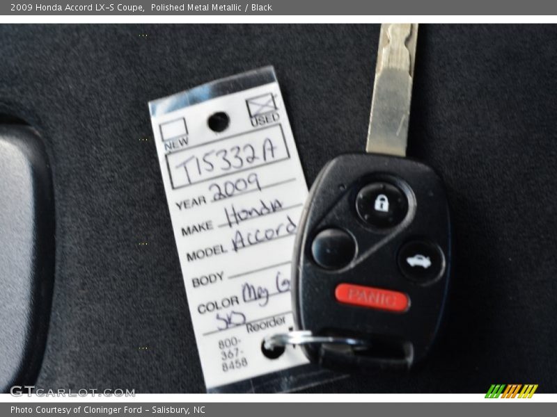 Polished Metal Metallic / Black 2009 Honda Accord LX-S Coupe