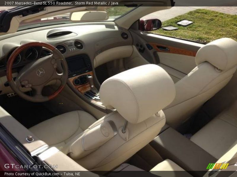 Storm Red Metallic / Java 2007 Mercedes-Benz SL 550 Roadster