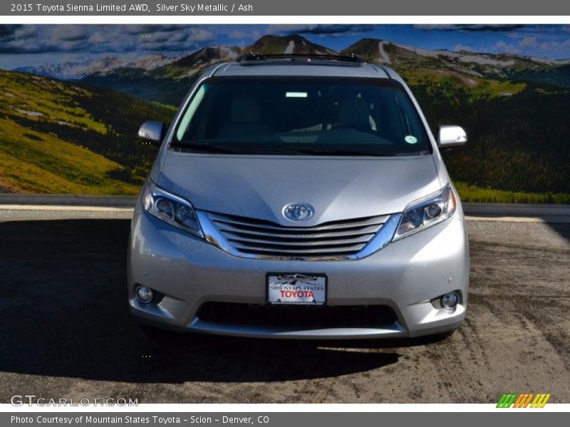 Silver Sky Metallic / Ash 2015 Toyota Sienna Limited AWD