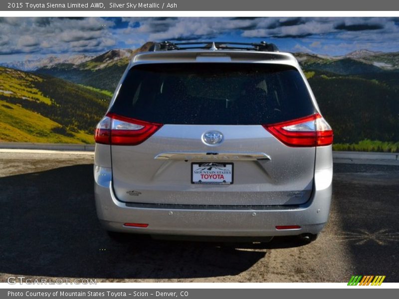 Silver Sky Metallic / Ash 2015 Toyota Sienna Limited AWD