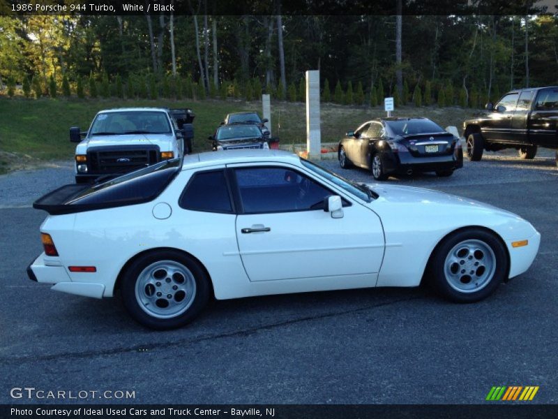 White / Black 1986 Porsche 944 Turbo