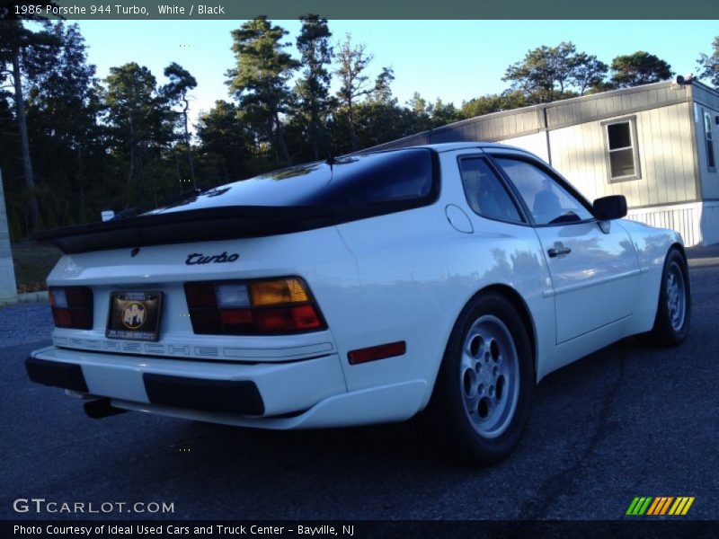 White / Black 1986 Porsche 944 Turbo