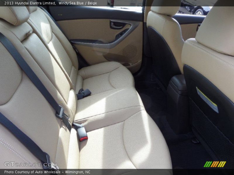 Windy Sea Blue / Beige 2013 Hyundai Elantra Limited