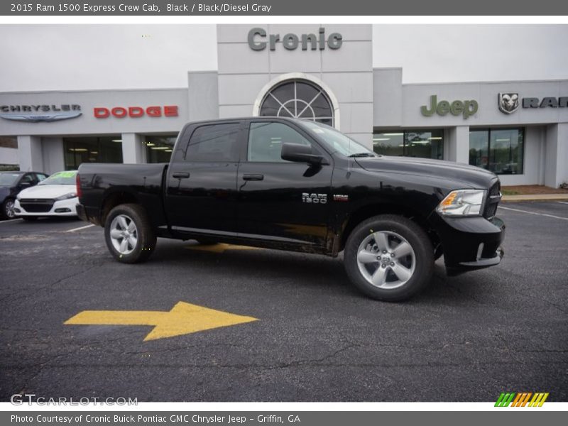 Black / Black/Diesel Gray 2015 Ram 1500 Express Crew Cab