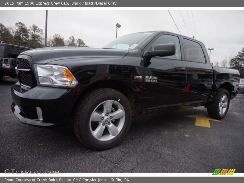 Black / Black/Diesel Gray 2015 Ram 1500 Express Crew Cab