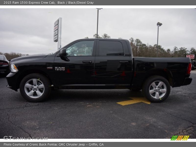 Black / Black/Diesel Gray 2015 Ram 1500 Express Crew Cab