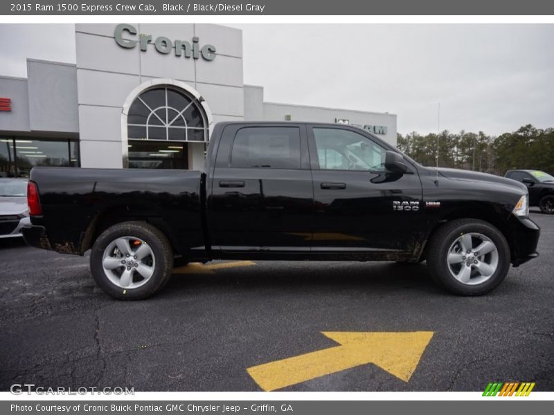 Black / Black/Diesel Gray 2015 Ram 1500 Express Crew Cab