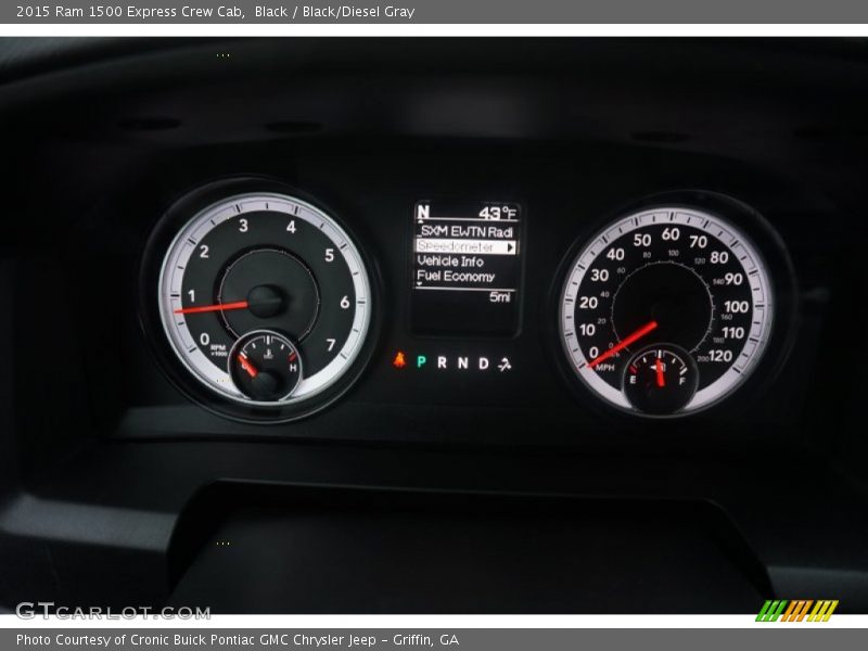 Black / Black/Diesel Gray 2015 Ram 1500 Express Crew Cab