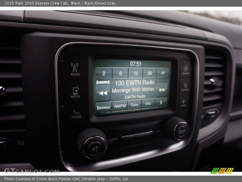 Black / Black/Diesel Gray 2015 Ram 1500 Express Crew Cab