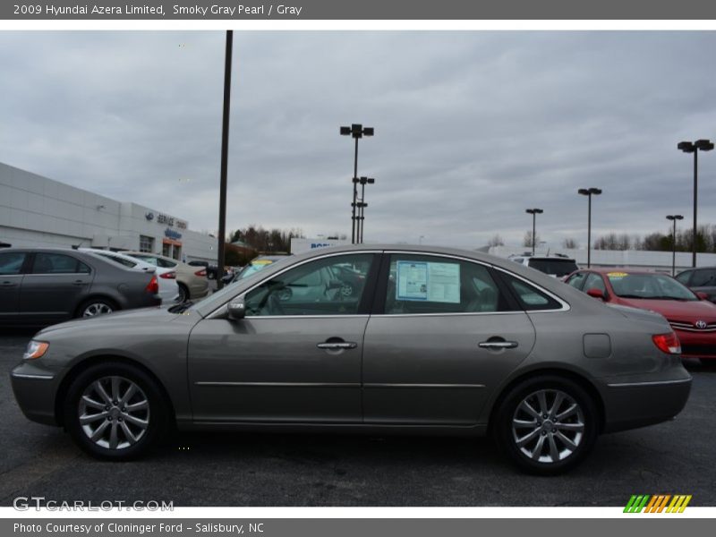 Smoky Gray Pearl / Gray 2009 Hyundai Azera Limited