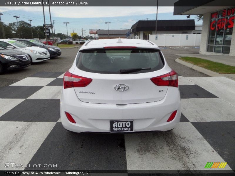 Monaco White / Beige 2013 Hyundai Elantra GT