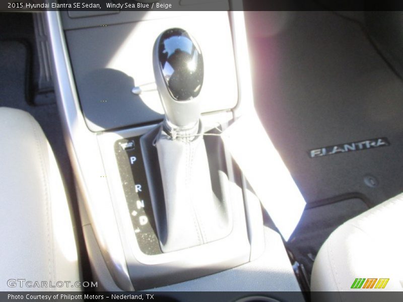Windy Sea Blue / Beige 2015 Hyundai Elantra SE Sedan
