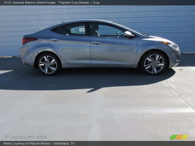 Titanium Gray Metallic / Gray 2015 Hyundai Elantra Limited Sedan