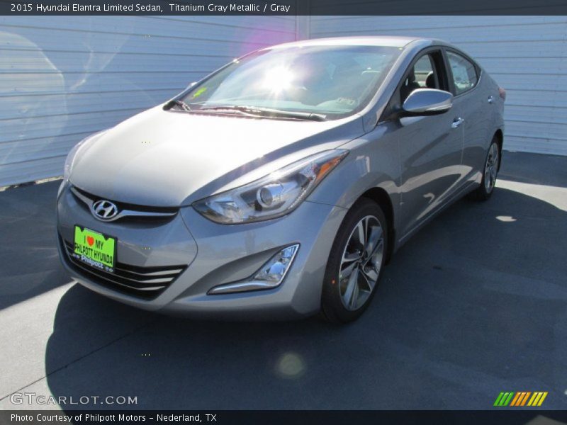 Titanium Gray Metallic / Gray 2015 Hyundai Elantra Limited Sedan