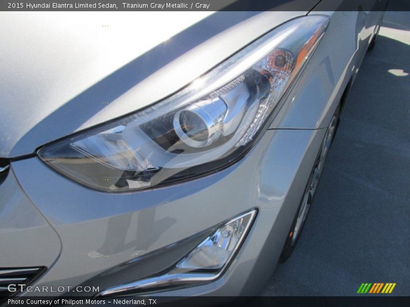 Titanium Gray Metallic / Gray 2015 Hyundai Elantra Limited Sedan