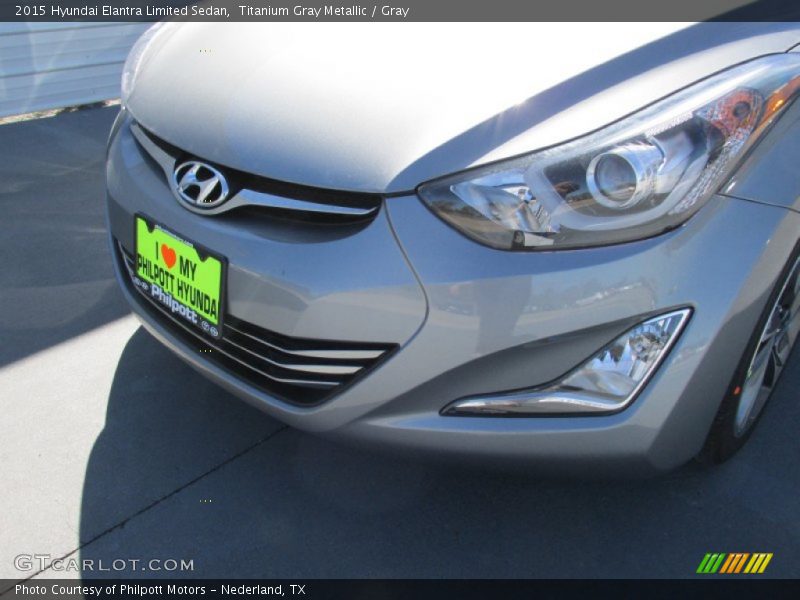 Titanium Gray Metallic / Gray 2015 Hyundai Elantra Limited Sedan