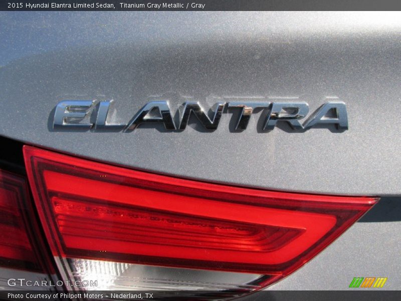 Titanium Gray Metallic / Gray 2015 Hyundai Elantra Limited Sedan