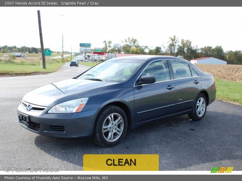 Graphite Pearl / Gray 2007 Honda Accord SE Sedan