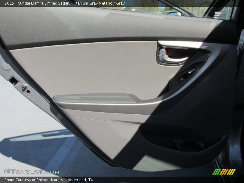 Titanium Gray Metallic / Gray 2015 Hyundai Elantra Limited Sedan