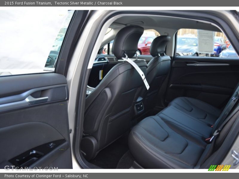 Tectonic Silver Metallic / Charcoal Black 2015 Ford Fusion Titanium