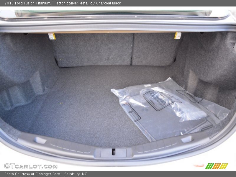 Tectonic Silver Metallic / Charcoal Black 2015 Ford Fusion Titanium