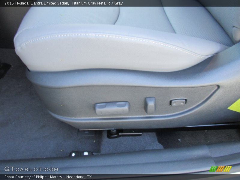 Titanium Gray Metallic / Gray 2015 Hyundai Elantra Limited Sedan