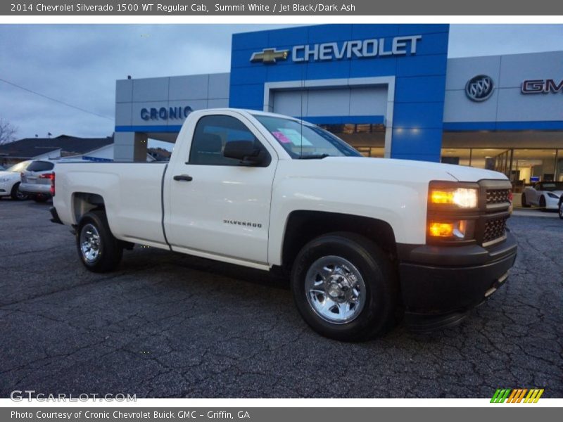 Summit White / Jet Black/Dark Ash 2014 Chevrolet Silverado 1500 WT Regular Cab