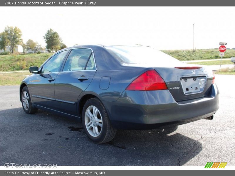 Graphite Pearl / Gray 2007 Honda Accord SE Sedan