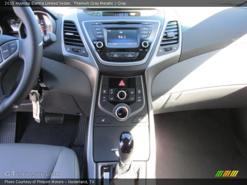 Titanium Gray Metallic / Gray 2015 Hyundai Elantra Limited Sedan