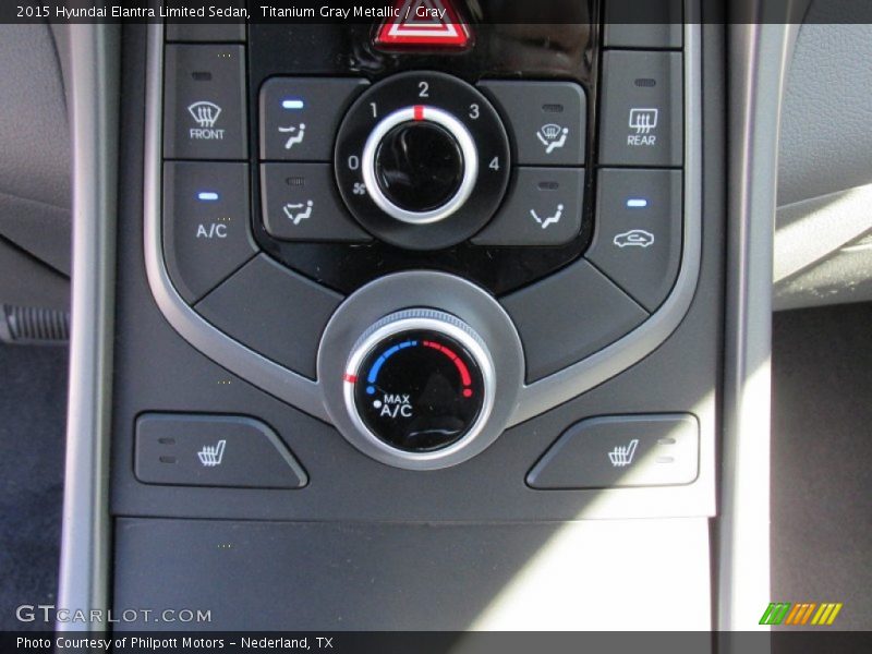 Titanium Gray Metallic / Gray 2015 Hyundai Elantra Limited Sedan