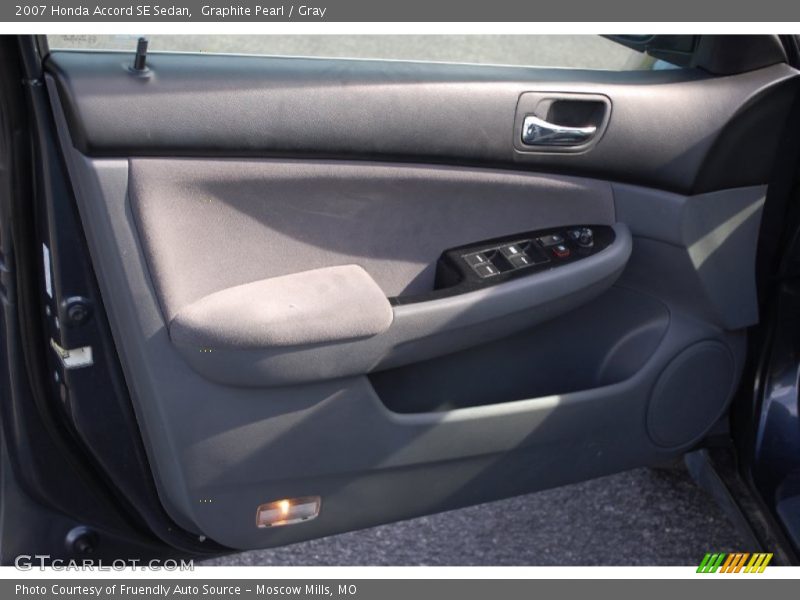 Graphite Pearl / Gray 2007 Honda Accord SE Sedan