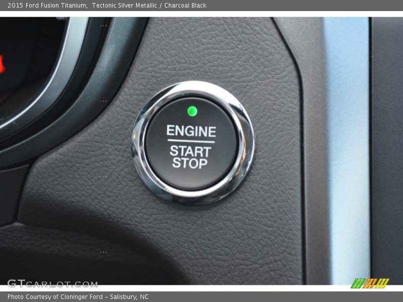 Tectonic Silver Metallic / Charcoal Black 2015 Ford Fusion Titanium