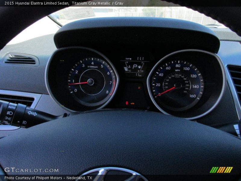 Titanium Gray Metallic / Gray 2015 Hyundai Elantra Limited Sedan
