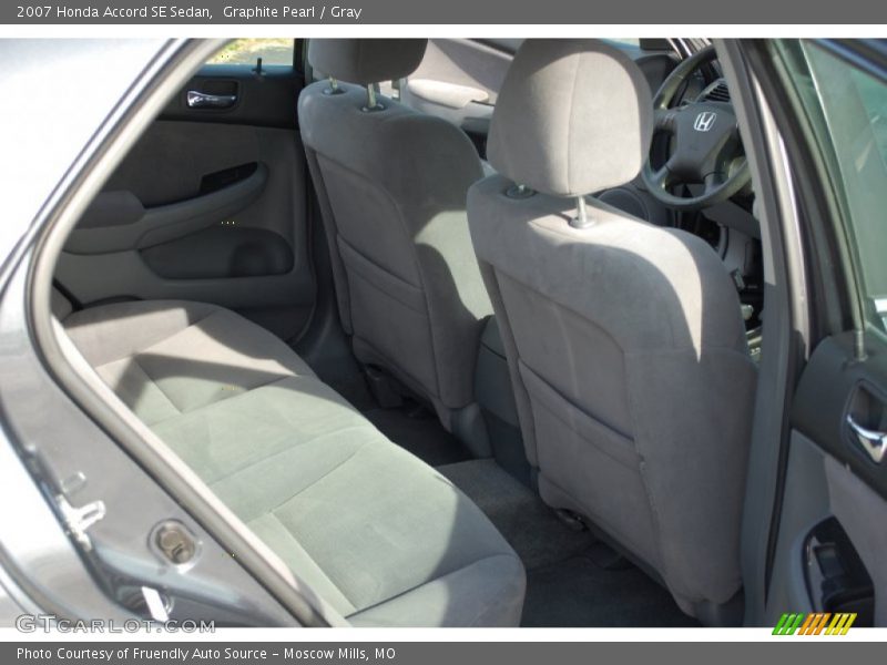 Graphite Pearl / Gray 2007 Honda Accord SE Sedan