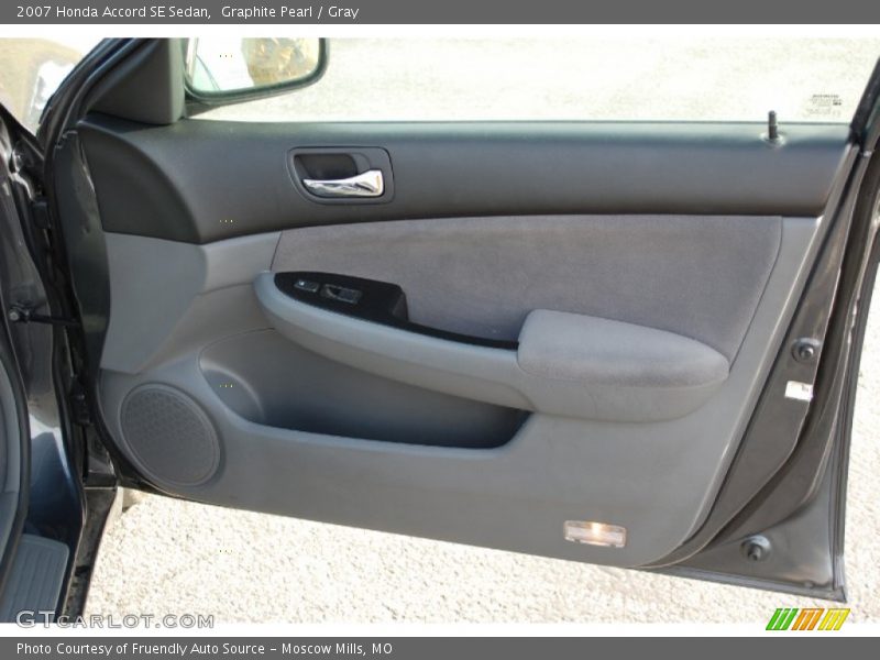 Graphite Pearl / Gray 2007 Honda Accord SE Sedan