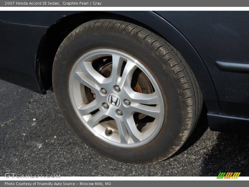 Graphite Pearl / Gray 2007 Honda Accord SE Sedan