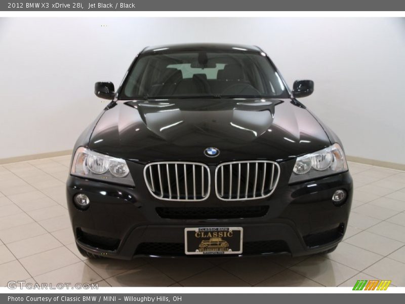Jet Black / Black 2012 BMW X3 xDrive 28i