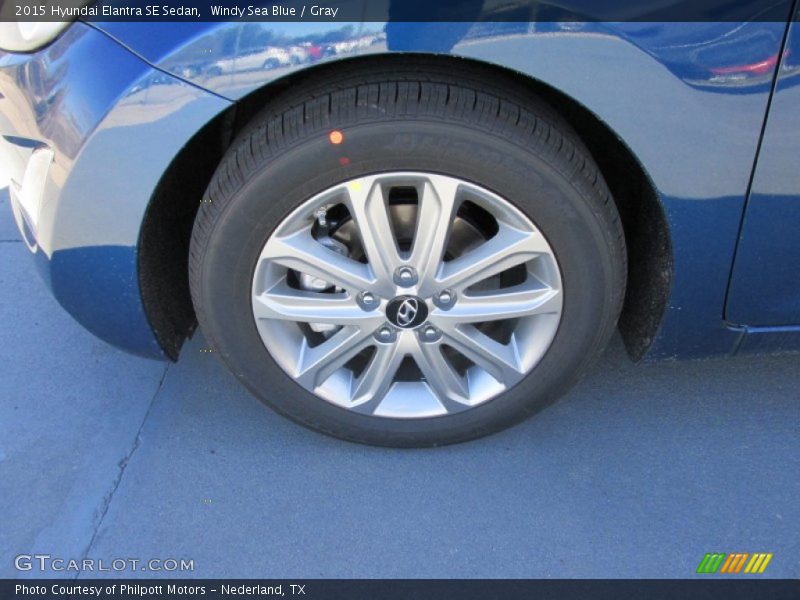 Windy Sea Blue / Gray 2015 Hyundai Elantra SE Sedan